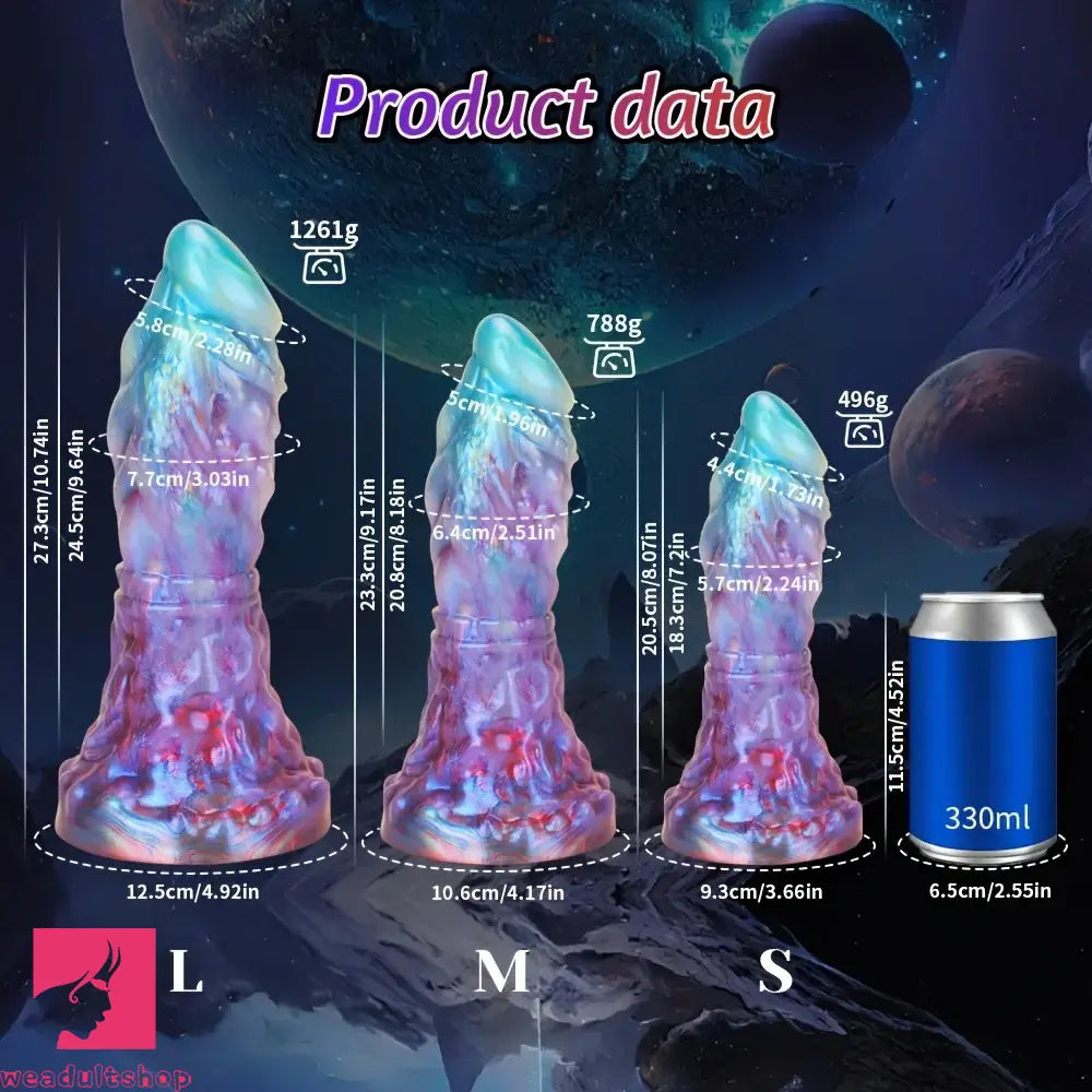 8.07in 9.17in 10.7in Silicone Fantasy Creature Capricorn Odd Monster Dildo