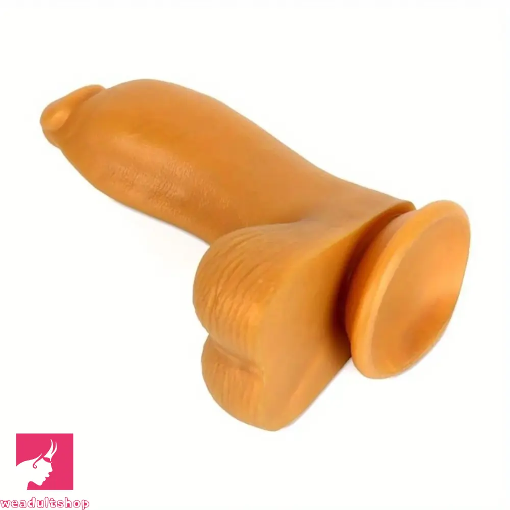 8.66in Liquid Silicone Thick Dildo Penis Soft SkinFriendly GSpot Fat Dildo