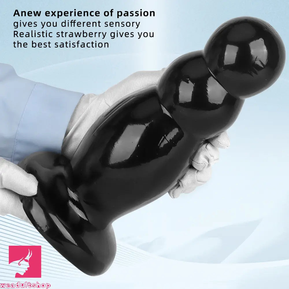 6.7in 10.23in Golden PVC Extra Large Thick Butt Plug Dildo Anal Clit Beads