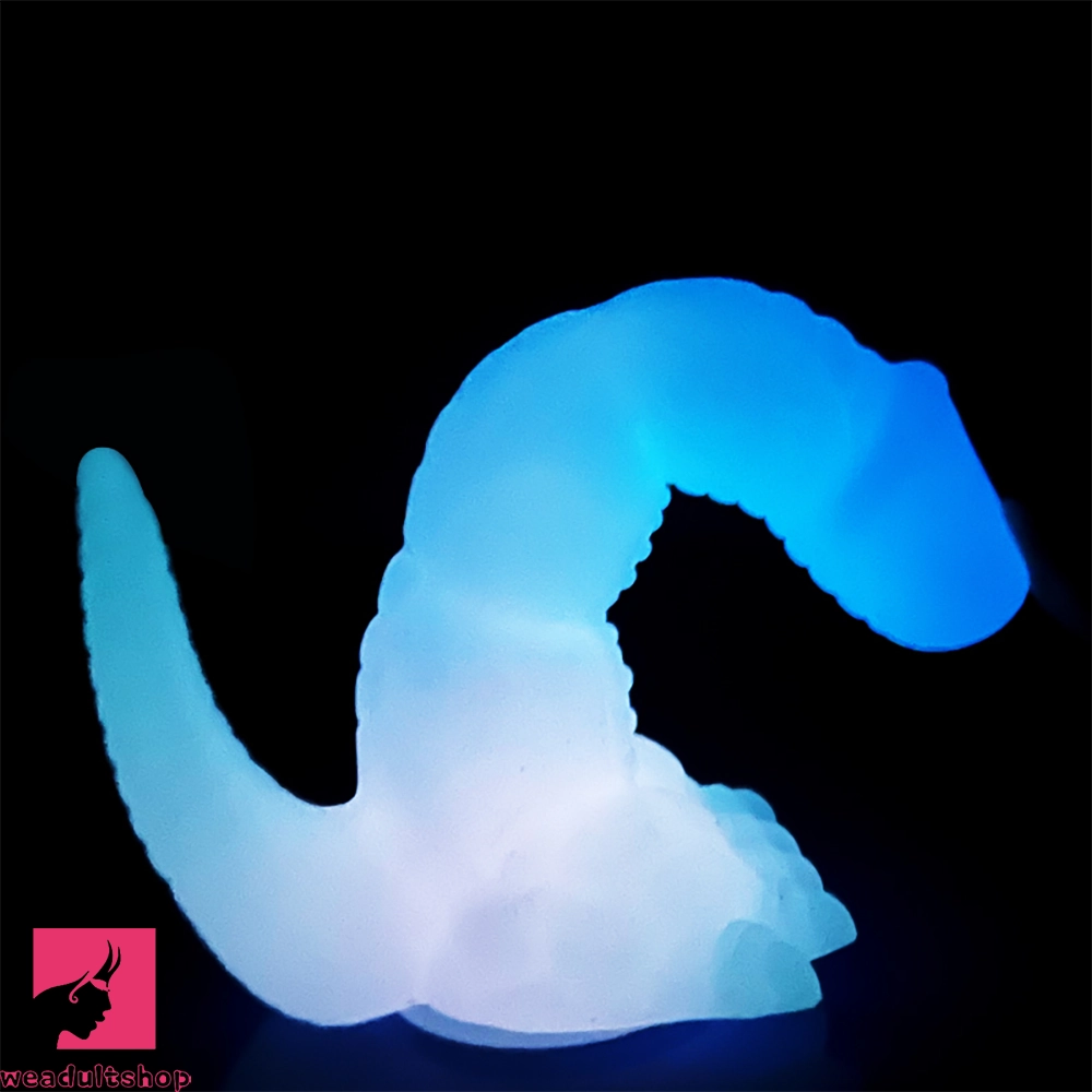 7.08in 9.05in Dinosaur Luminous Monster Soft Prostate Glowing Dildo