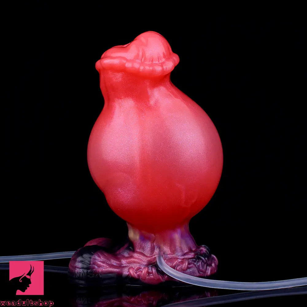 5.43in Fantasy Horse Knotted Silicone Flexible Inflatable Spraying Water Dildo