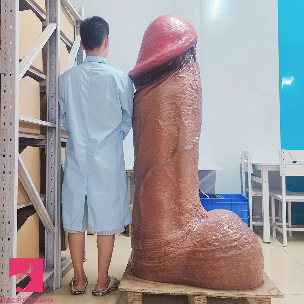 61.02in Double-layer Liquid Silicone Giant Huge Long Soft Penis Dildo