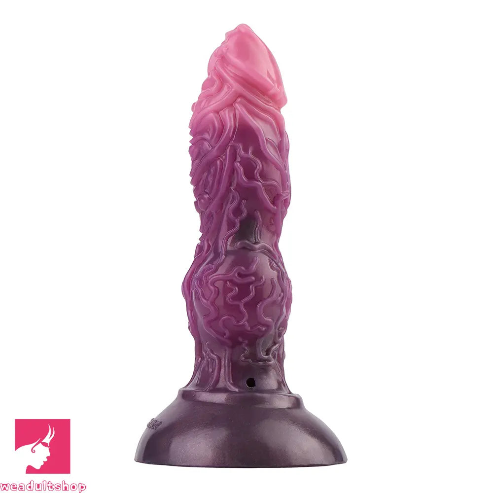 7.24in Fantasy Dog Knot Squeezing Inflatable Alien Penis Dildo For Sex