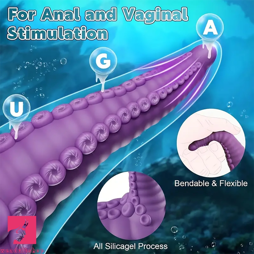 4.67in Fantasy Tentacle Dildo Vibrator With 10 Modes For G Spot Penis