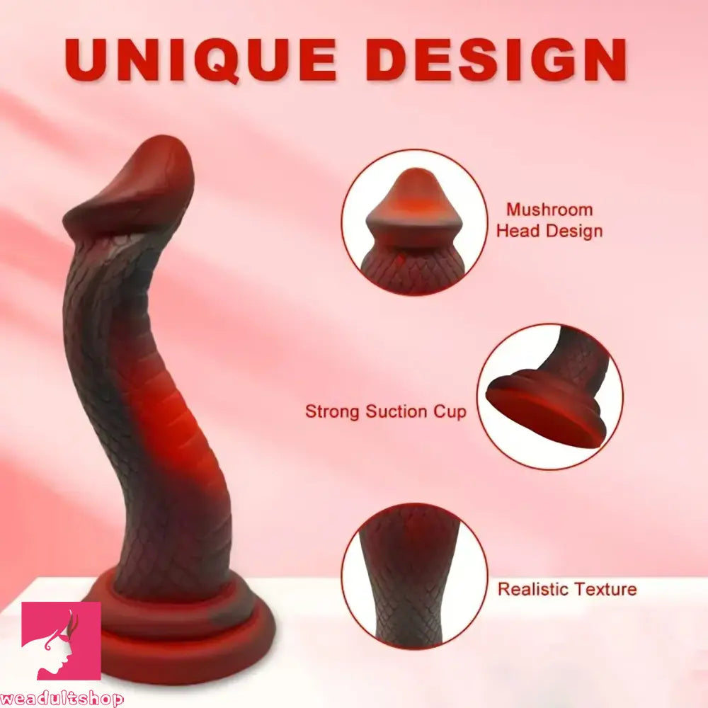 8.86in Realistic Monster Snake Dildo Silicone Sex Toy For Clitoris Stimulation