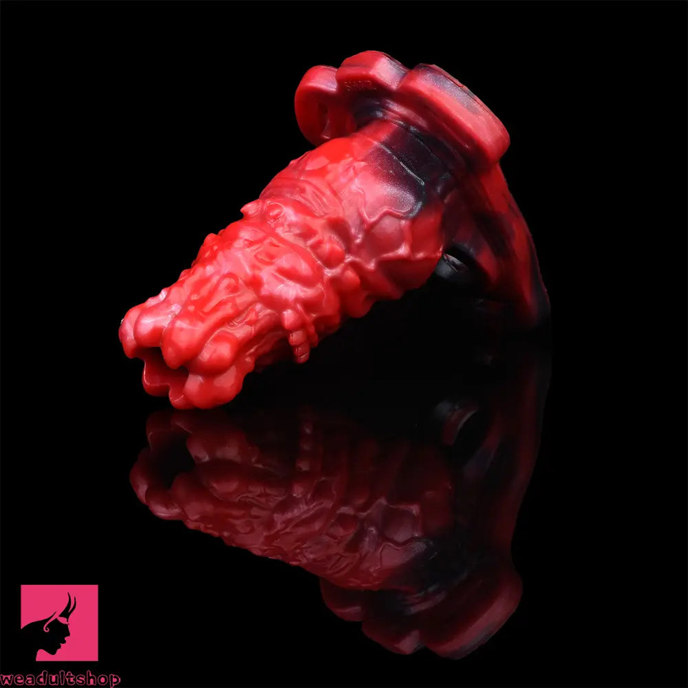 5.55in Odd Hollow Dildo Built-in keel Vibration Remote Strap on Penis Sleeve