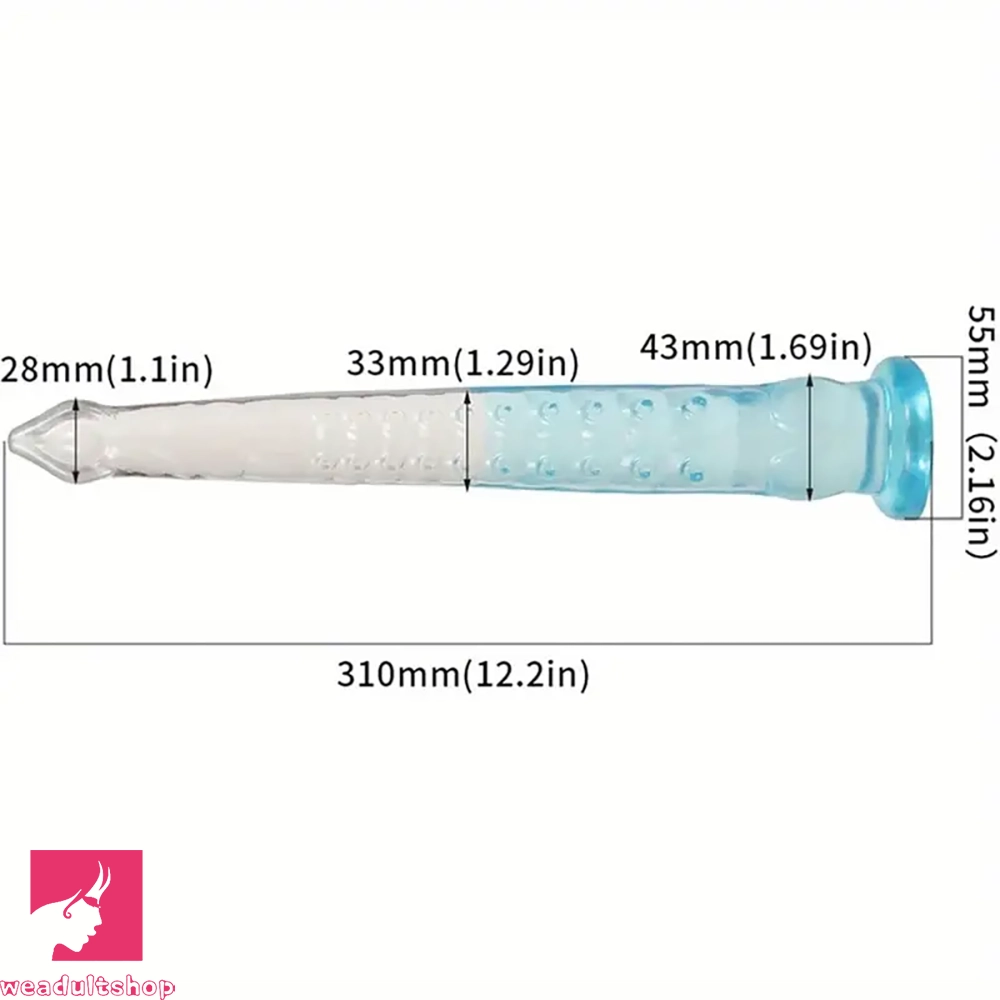 12.2in Big Butt Plug Tentacle Monster Anal Dildo For Clit Dilation Training