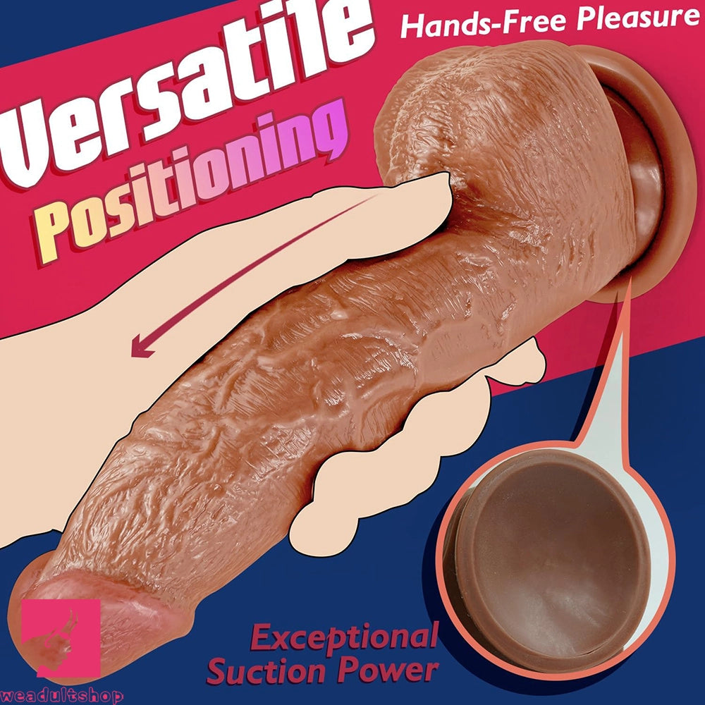 7.87in PVC Lifelike Dildo With Suction Cup Anal Sex Toy For Vaginal Massager