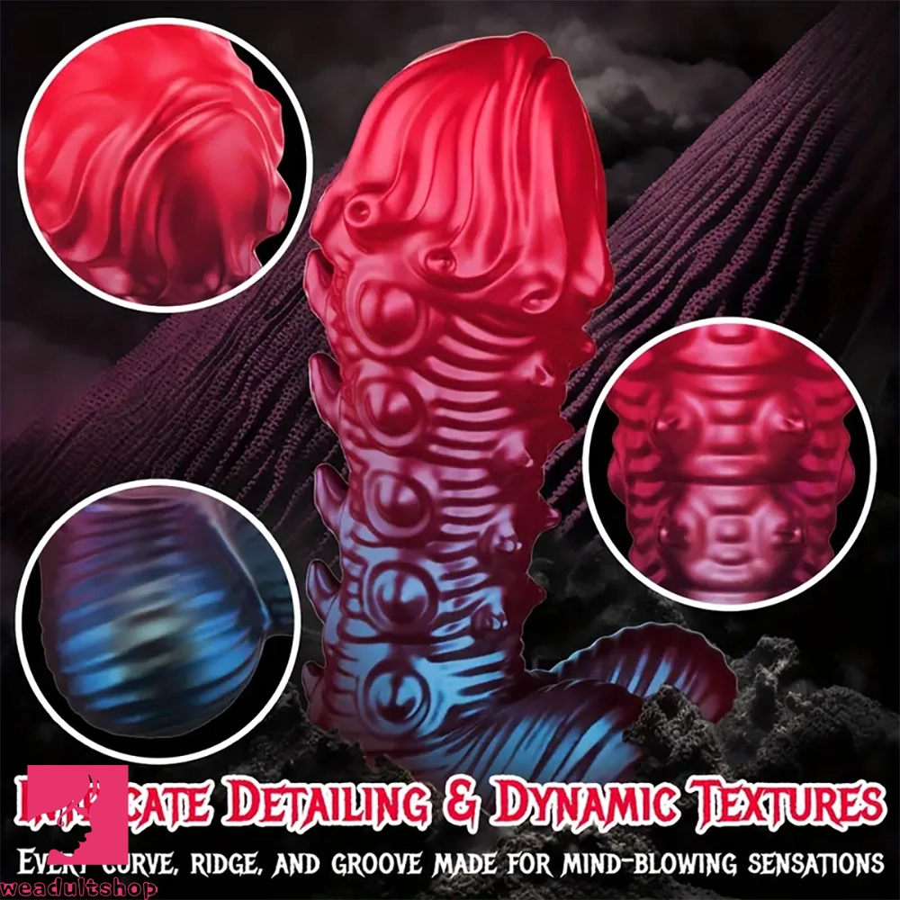 5.7in 7in Monster Fantasy Dildo Tentacle Spiked Cock Silicone Cock Toy