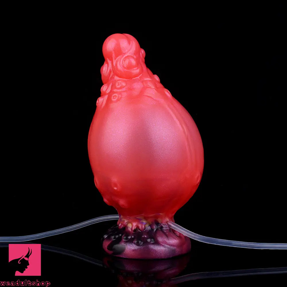 5.91in Fantasy Octopus Silicone Flexible Inflatable Spraying Water Dildo