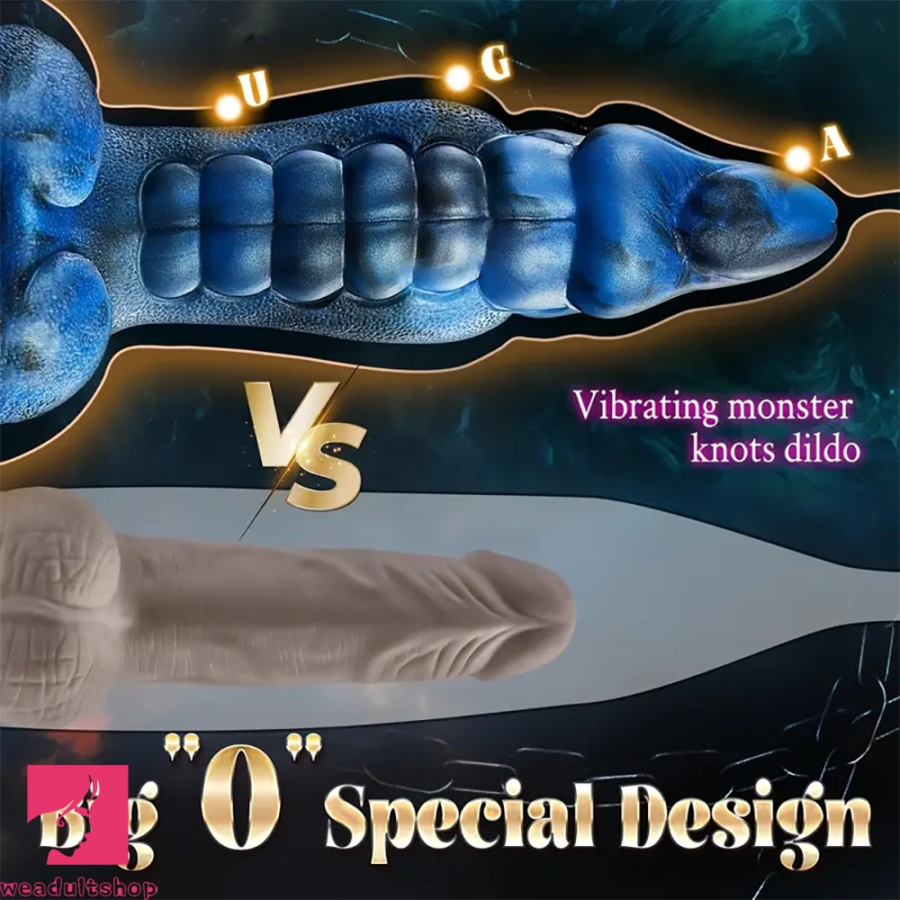 9.5in Big Thrusting 5 IN1 Fantasy Monster Clit Dildo 8 Thrusting Vibration