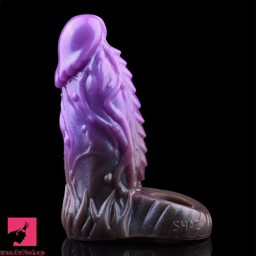 6.18in Dragon Fantasy Hollow Spiked Soft Dildo Sleeve For Cock Enlargement