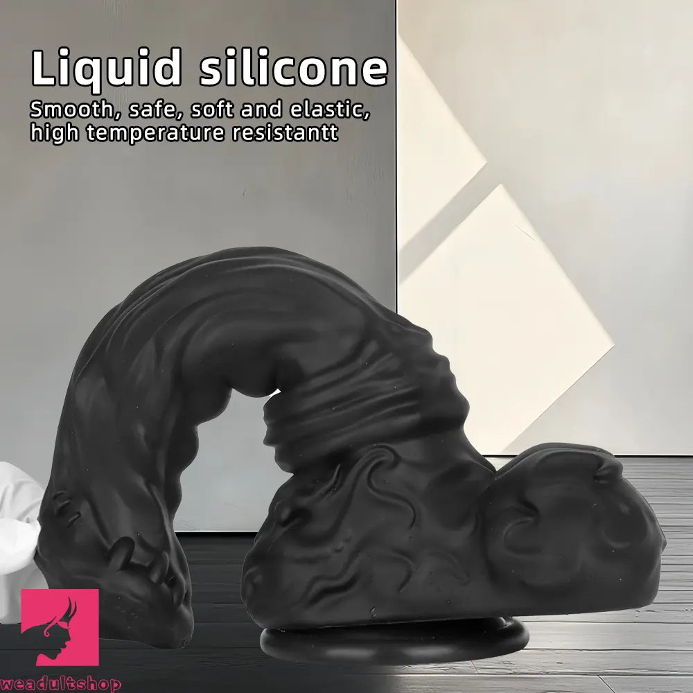 10.62in 13.18in New Black Horse Dildo Soft Thick Silicone Dildo Cock