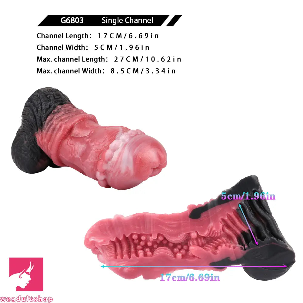 7.08in Horse Cock Silicone Masturbator For Women Men Fucking Cock Toy