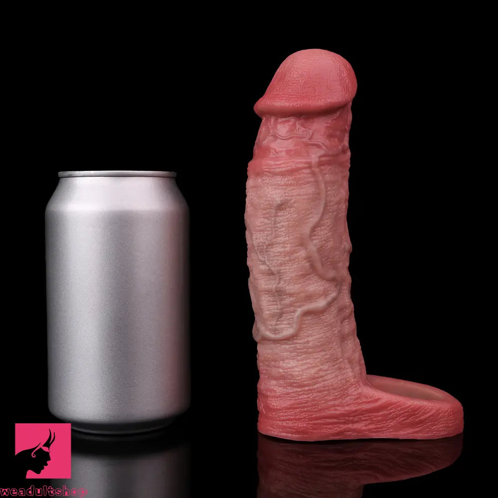 6.93in Soft Lifelike Cock Sleeve Dildo For Couples Gay Sex Using Love