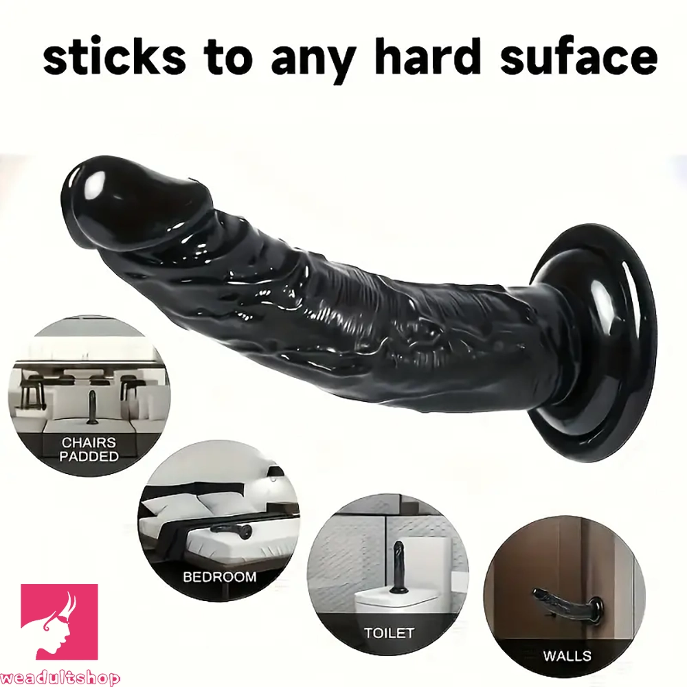 6.29in 9.84in Realistic Dildo PVC Sex Toy For G Spot Suction Cup Dildo