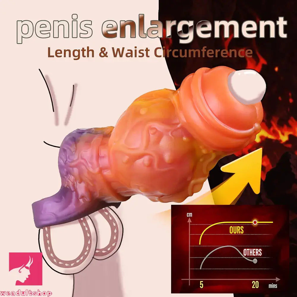 4.4in 5.27in 6.25in Dog Knot Monster Dildo Sleeve For Adult Love Toy