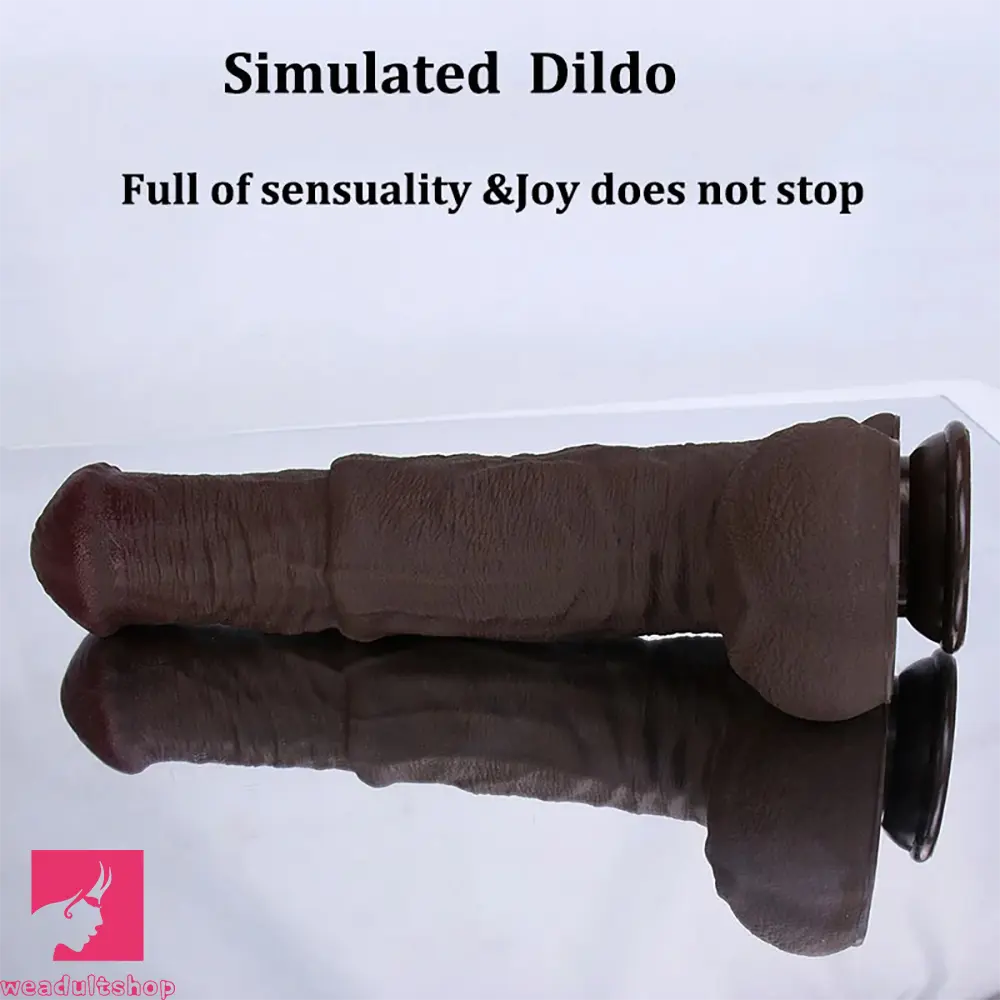 11.61in 12.99in 14.56in Huge Thick Ebony Dildo For Anal Play G-Spot Clit