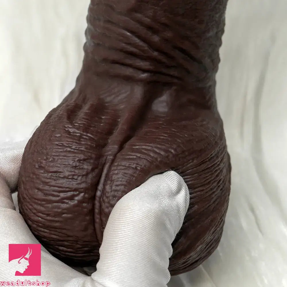 11.22in Realistic Curved Strap on Silicone Big Dildo Couples Flirting Dildo