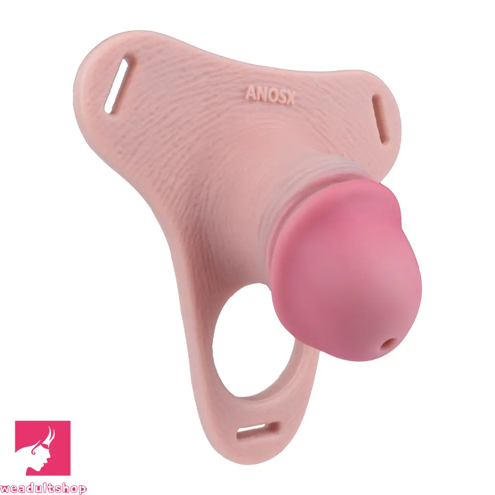 4.33in Strap on Chastity Dildo Wearable Realistic Cock Cage For Men Dilator