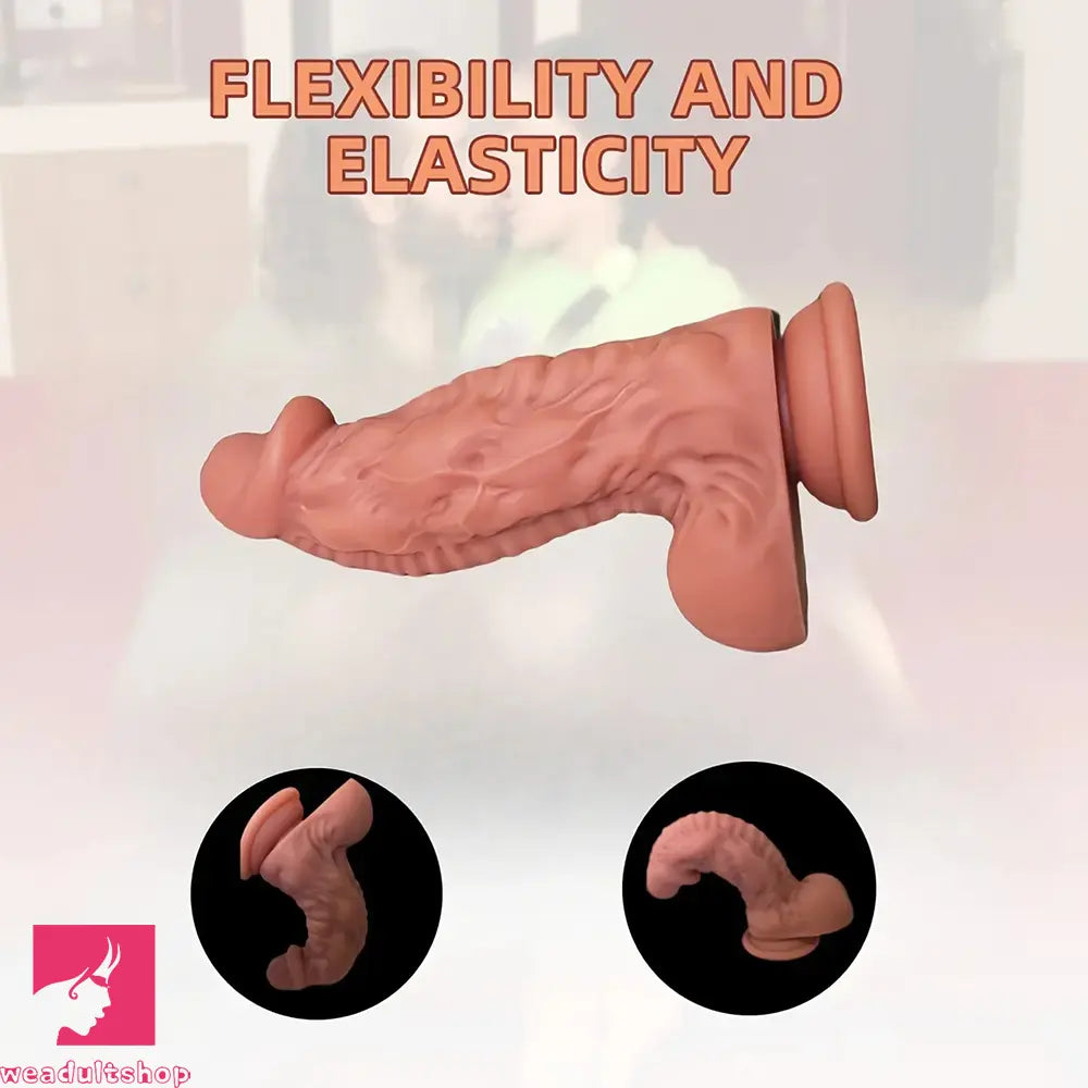 7.08in Alien Simulation Liquid Silicone Odd Masturbator Massage Dildo