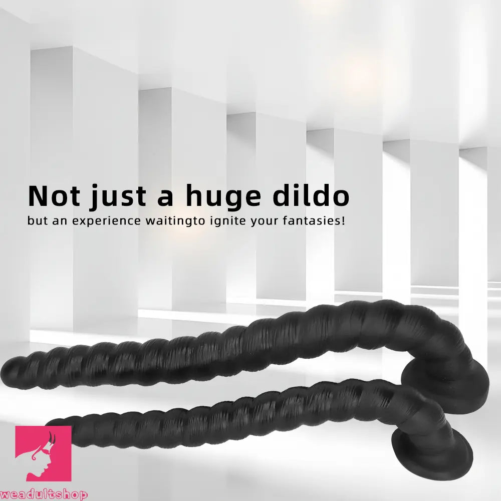 20.47in 26.37in Liquid Silicone Super Long Large Butt Plug Dildo For Sex