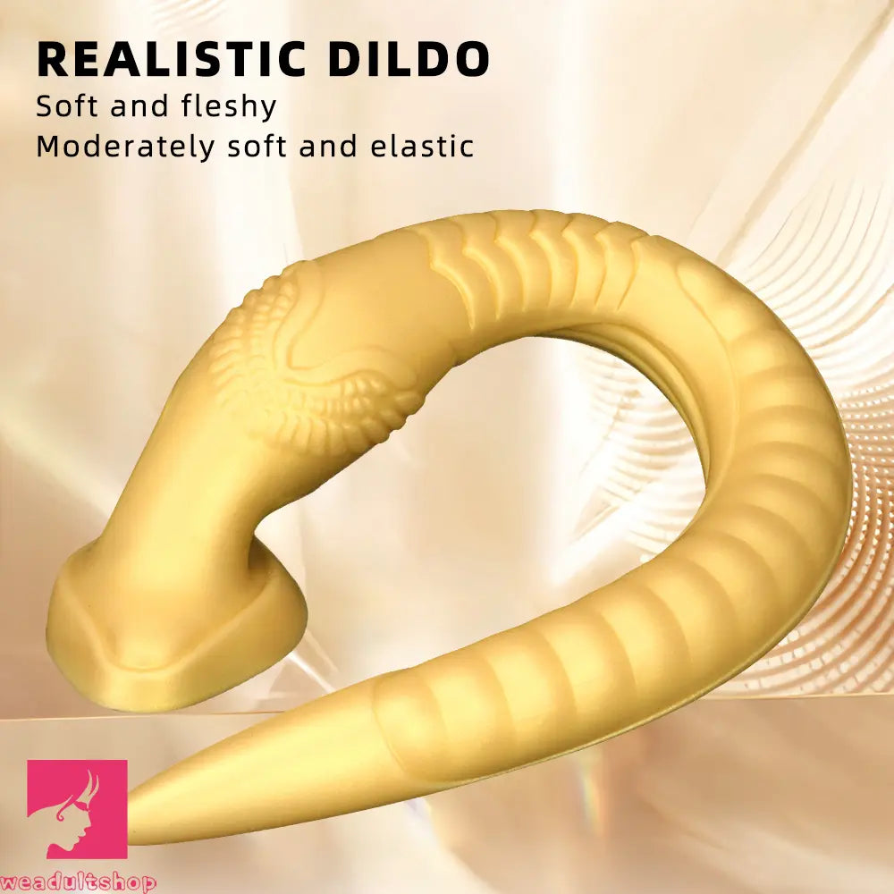 12.2in 16.14in 20.07in Gold Silicone Super Long Anal Dilator Dildo Huge Toy