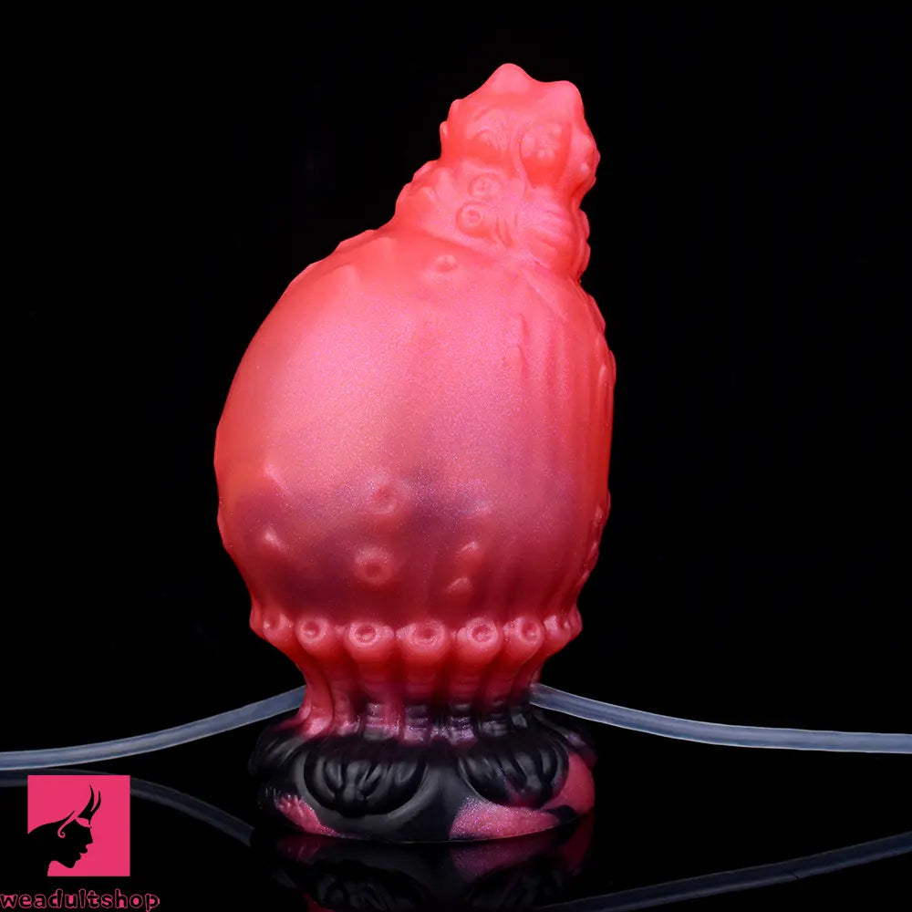 5.83in Fantasy Odd Silicone Soft Inflatable Spraying Water Dildo Butt Plug