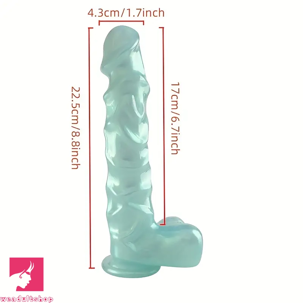 8.8in Realistic Dildo Soft PVC Material G-Spot Big Anal Play Cock Toy