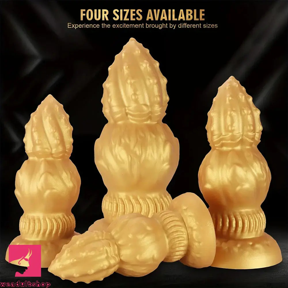 7.87in 9.05in 10.23in 11.41in Golden Gourd Sharp Pointed Large Fat Dildo