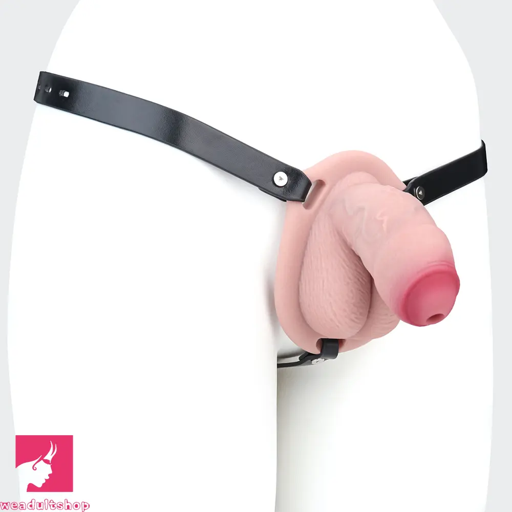 4.72in Real Hollow Chastity Cage Dildo Cock Masturbator Erotic Cock Love