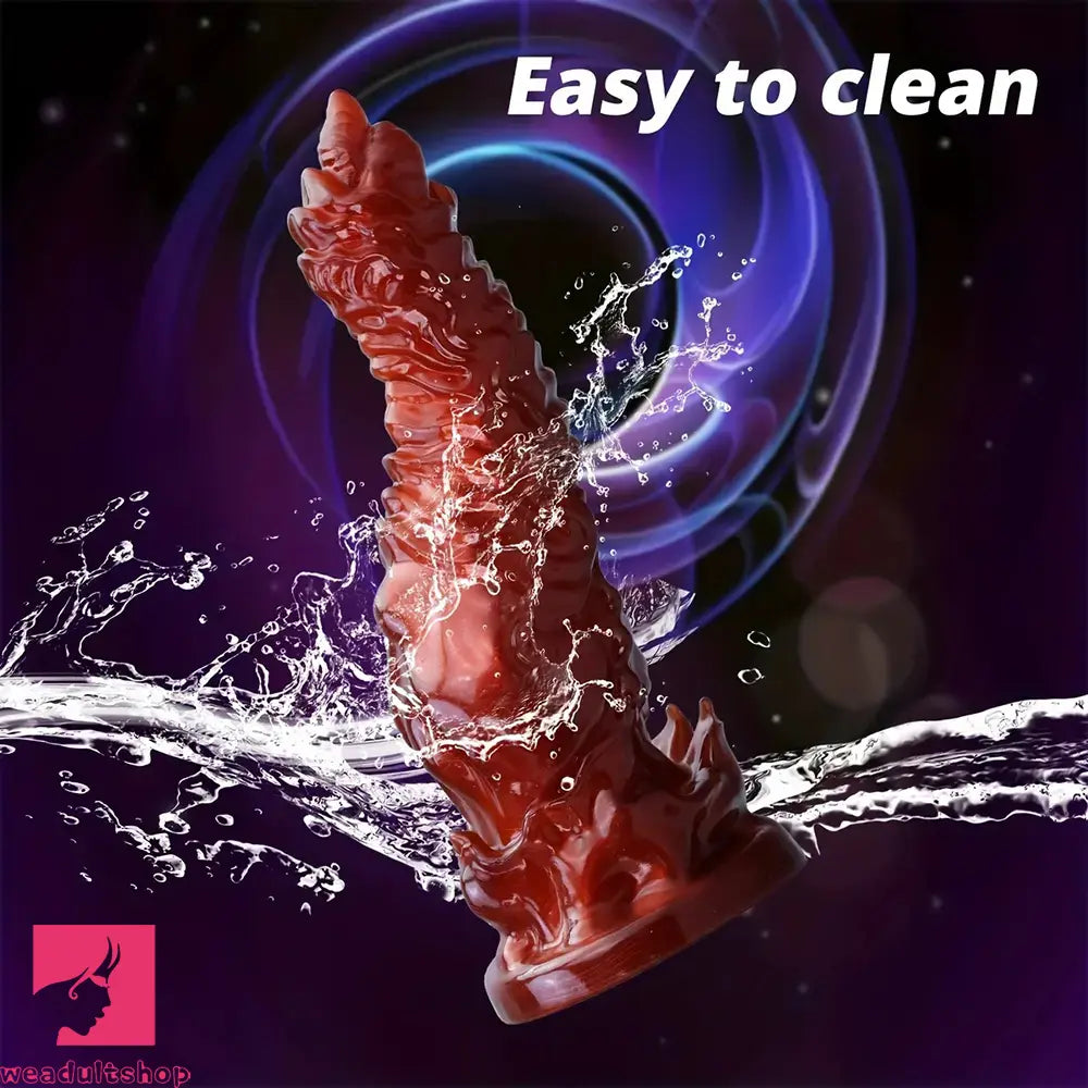 7.09in 9.06in O-ring Flexible Touch Simulation Monster Silicone Soft Dildo