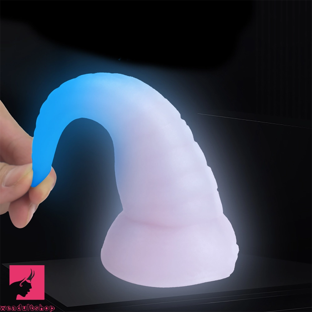 6.49in Luminous Soft Tentacle Octopus Silicone Animal Dildo For Prostate