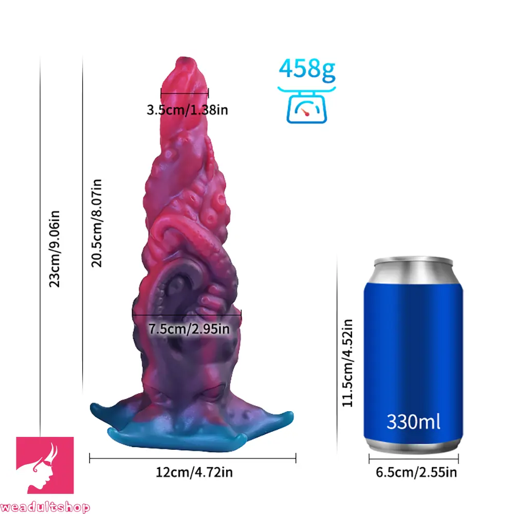 Premium Silicone Soft Anal Plug Octopus Tentacle Dildo Fantasy Cock Toy