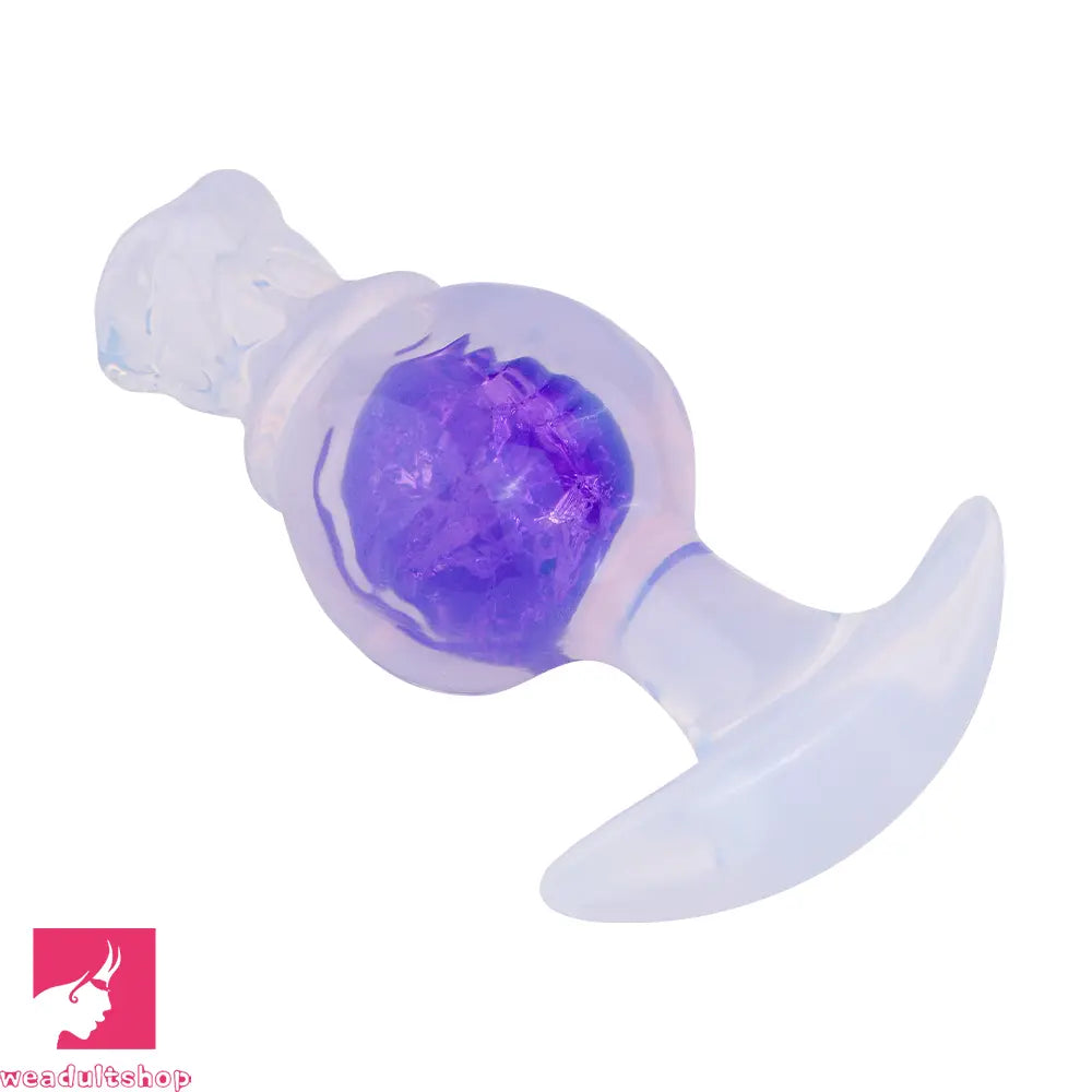 5.04in Silicone Anal Plug Vaginal Massager & Anus Stimulator Cock Toy