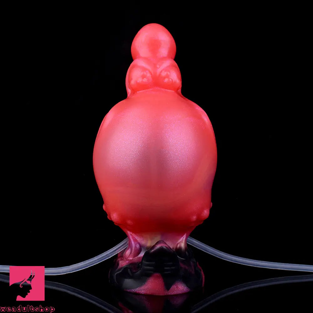 5.91in Odd Knot Spiked Silicone Soft Inflatable Spraying Squirting Real Dildo