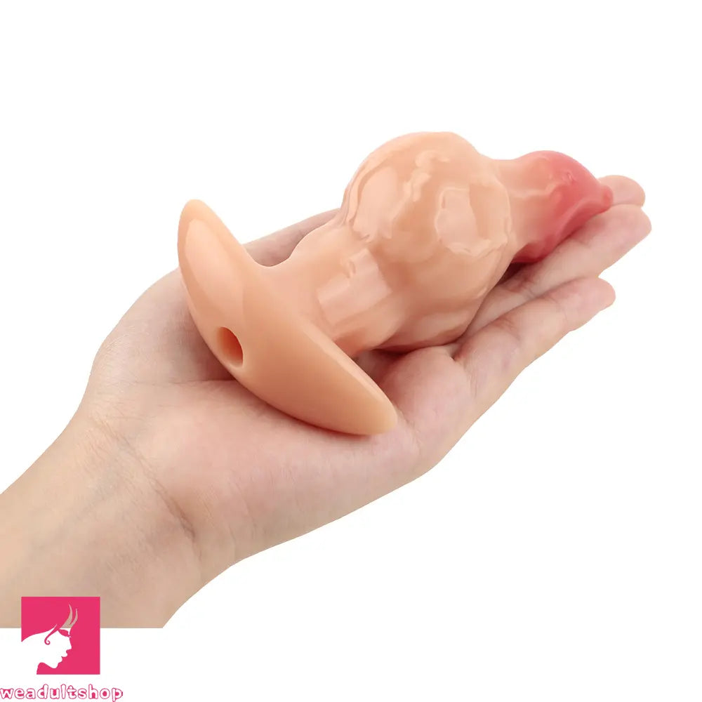 4.48in Fox Tail Wear Anchor Fantasy Dildo Butt Plug For BDSM Role Sex