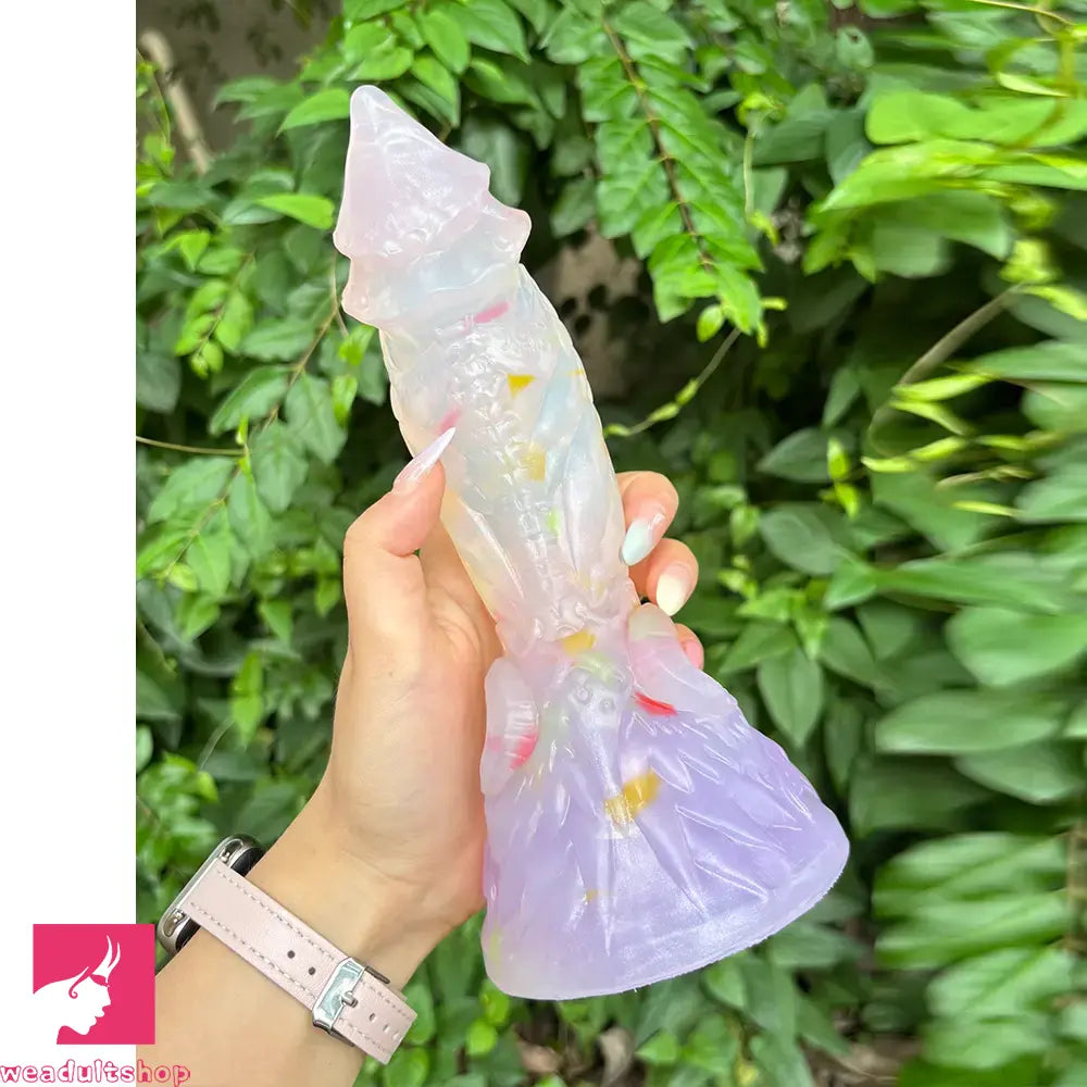 4.72in 5.9in 7.08in 8.66in Silicone Fantasy Soft Women Dildo With Key Chain