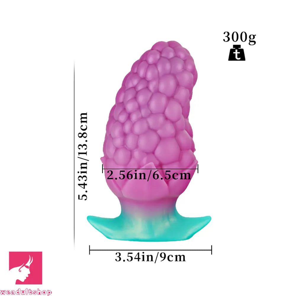 3.7in 5.43in Strawberry Design Small Silicone Soft Butt Plug Anal Dildo