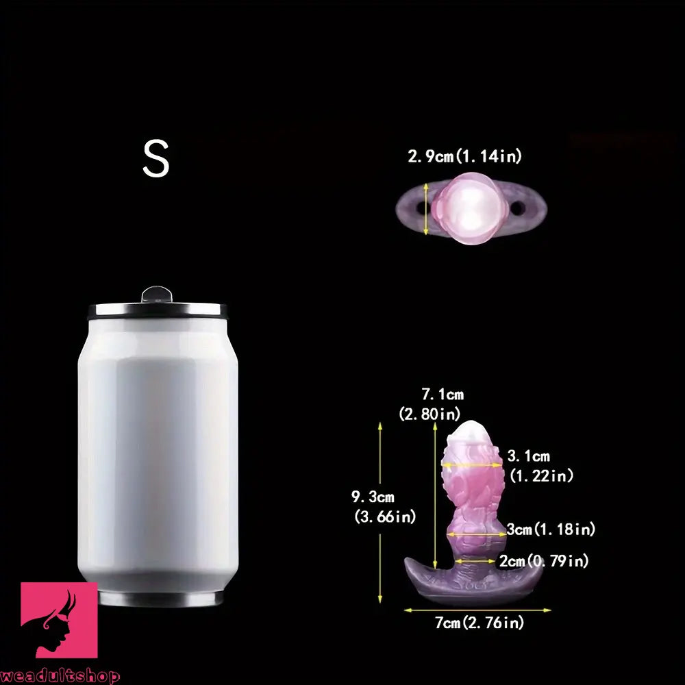 2.91in 3.66in 5.63in Small Knot Horse Tentacle Silicone Cock Strap on Dildo