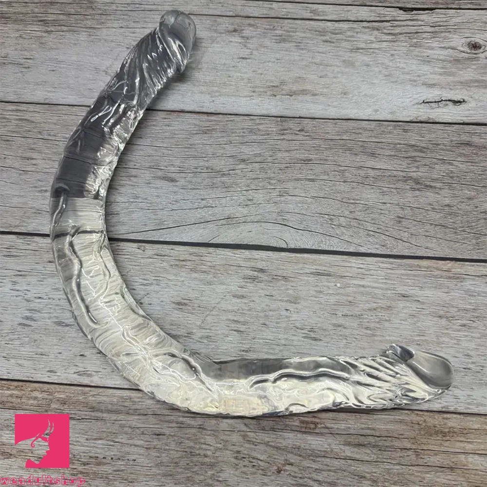 17.32in Long Dual Head Simulated Penis Dildo For G-Spot Cock Stimulation