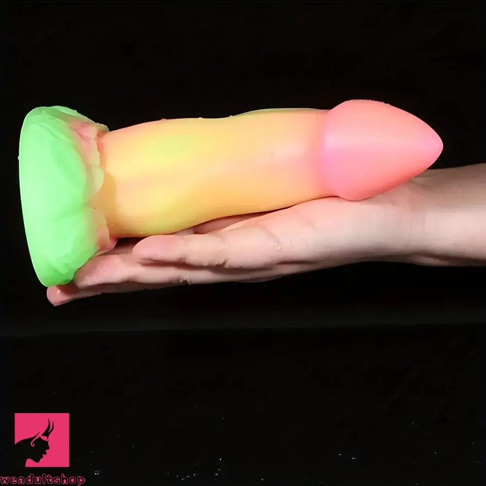 7.28in Colorful Silicone Dragon Monster Animal Dildo For Prostate Sex Toy