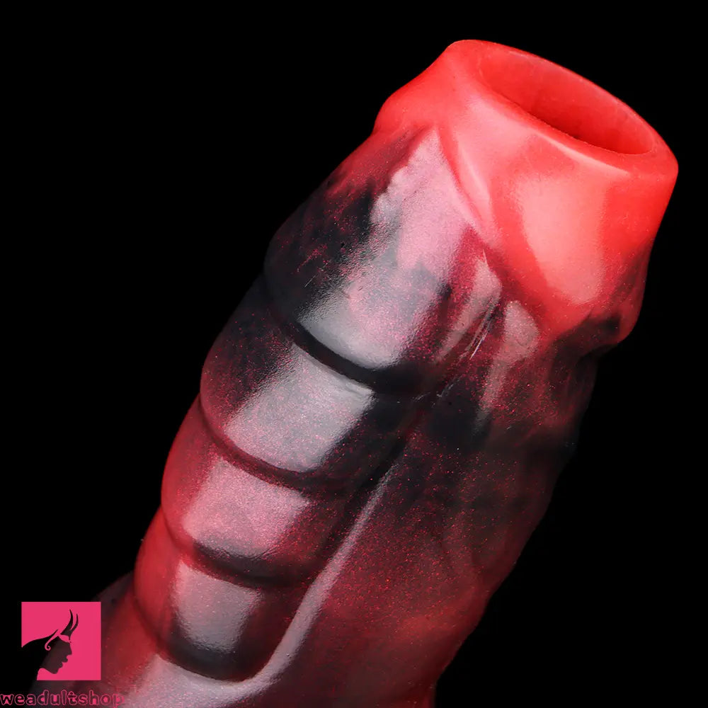 3.62in 4.72in 5.51in 6.69in Knot Animal Soft Dildo Sleeve Penis Extender