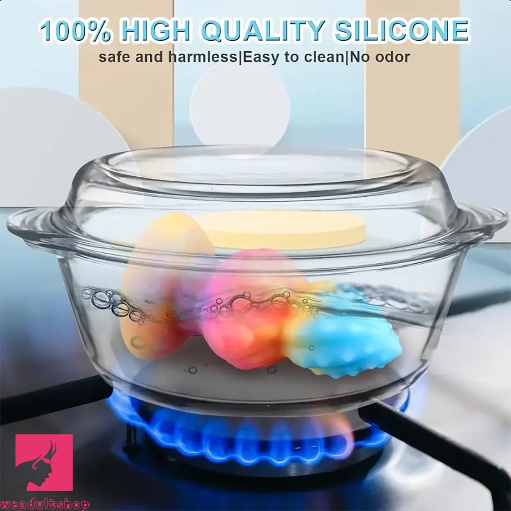 4.8in 5.1in Thick Butt Plug Realistic Silicone Knot Dildo Anal Clit Adult Toy