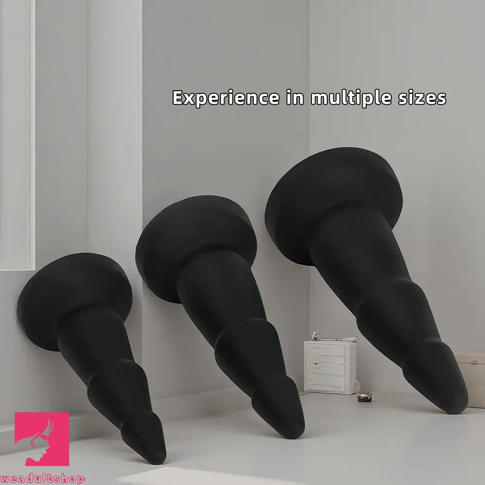 6.49in 8.07in 9.05in Liquid Silicone Soft Anal Dilator Trainer Cock Dildo