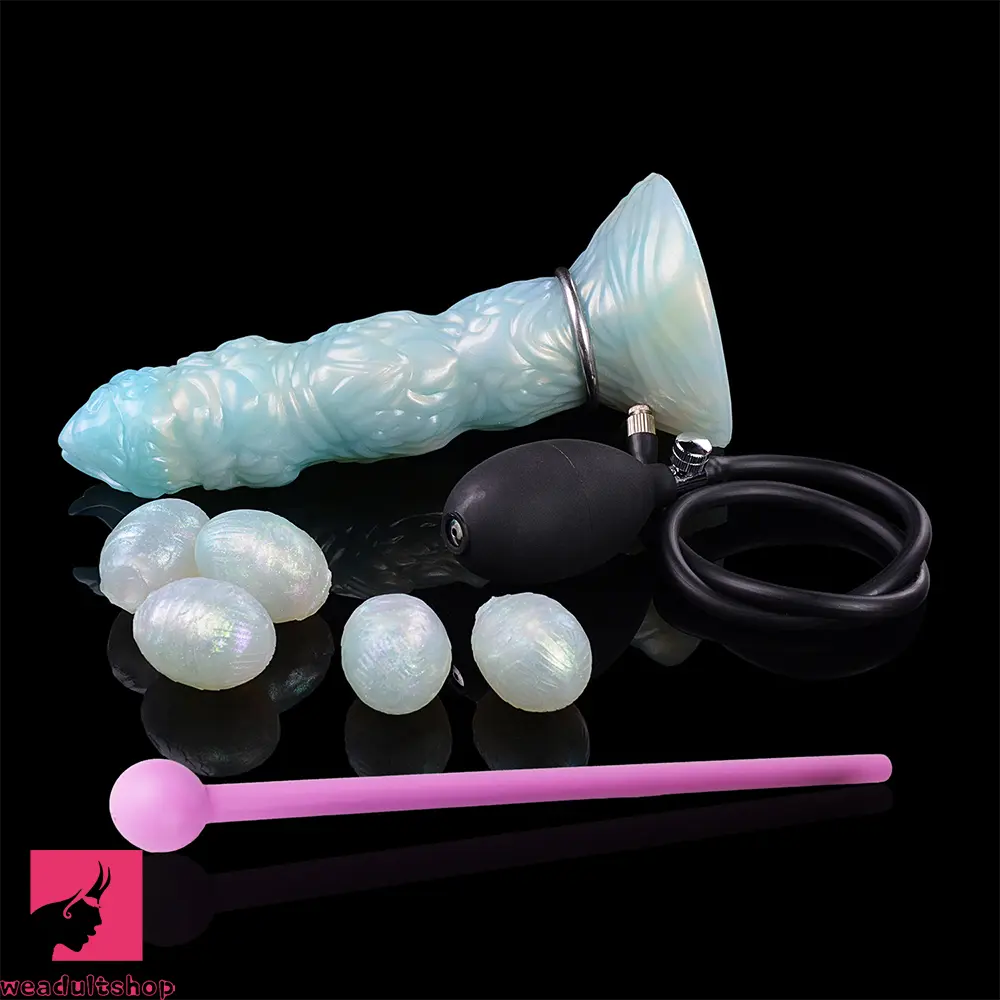 8.42in Adult Masturbation Cock Odd Ovipositor Egg Laying Inflatable Dildo