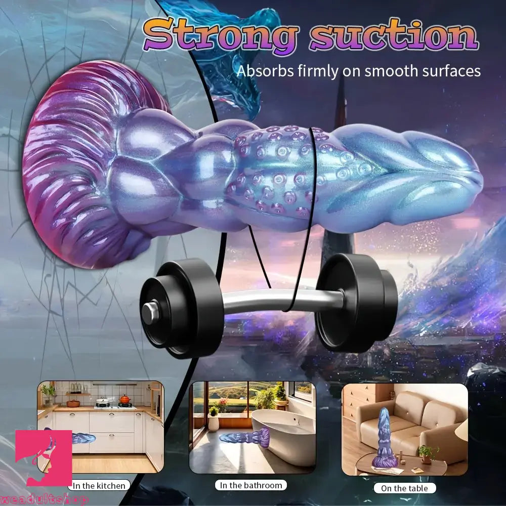 8.14in Liquid Silicone Space Bug Anal Plug Women Sex Anal Trainer Dildo