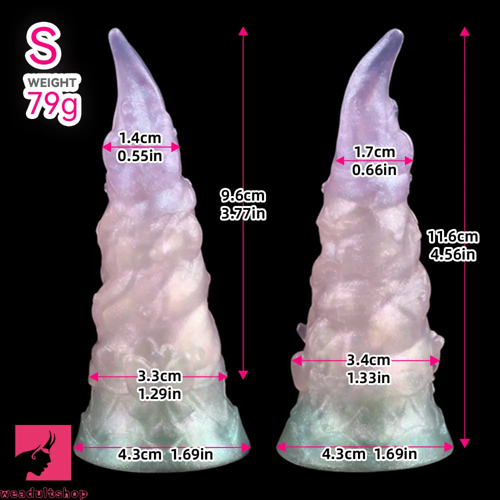 4.56in 4.72in 5.7in 6.81in 7.91in Ice Cream Silicone Fantasy Odd Dildo Pendant