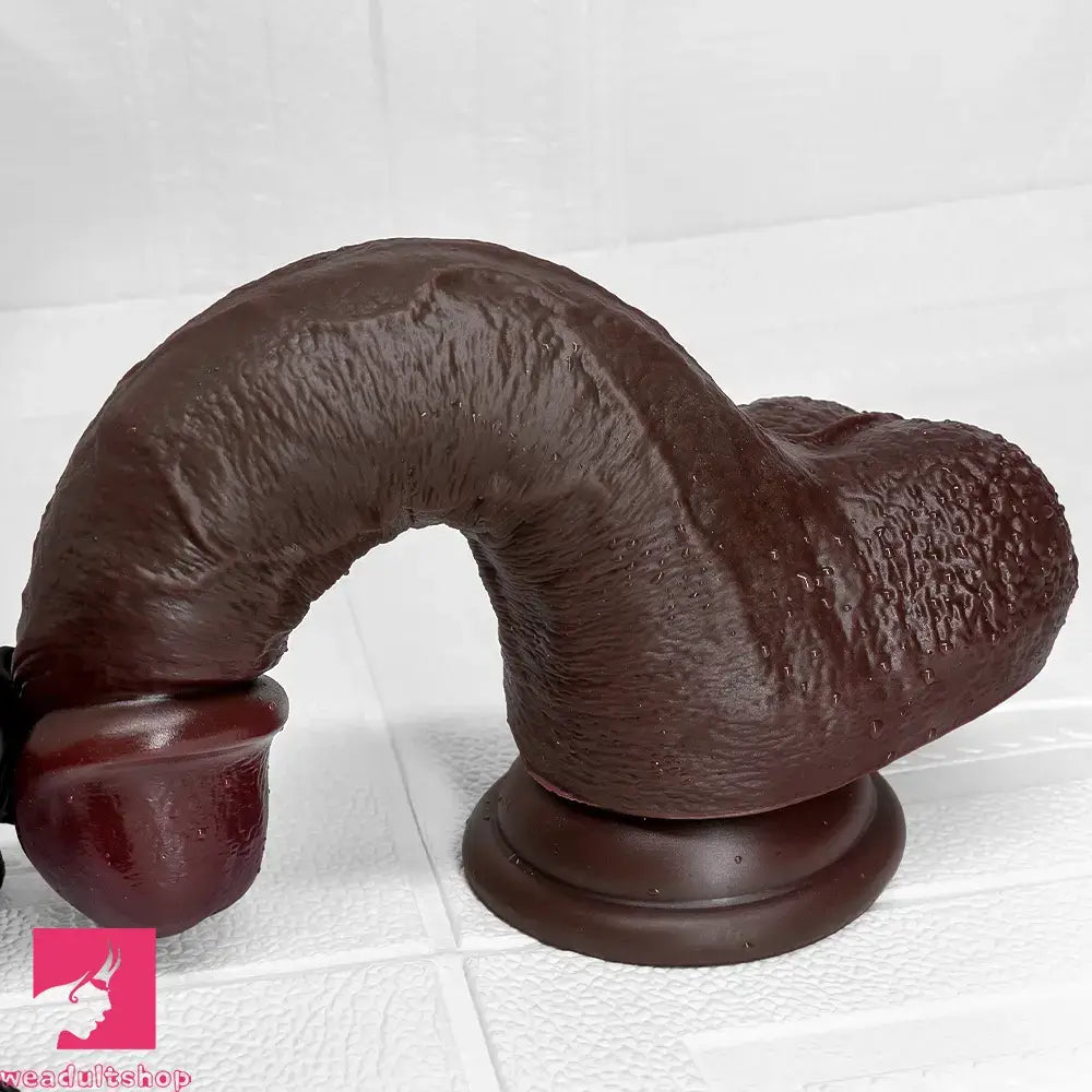 7.87in 9.05in 10.82in Strap on Real Lifelike Soft Dildo With Exposed Glans