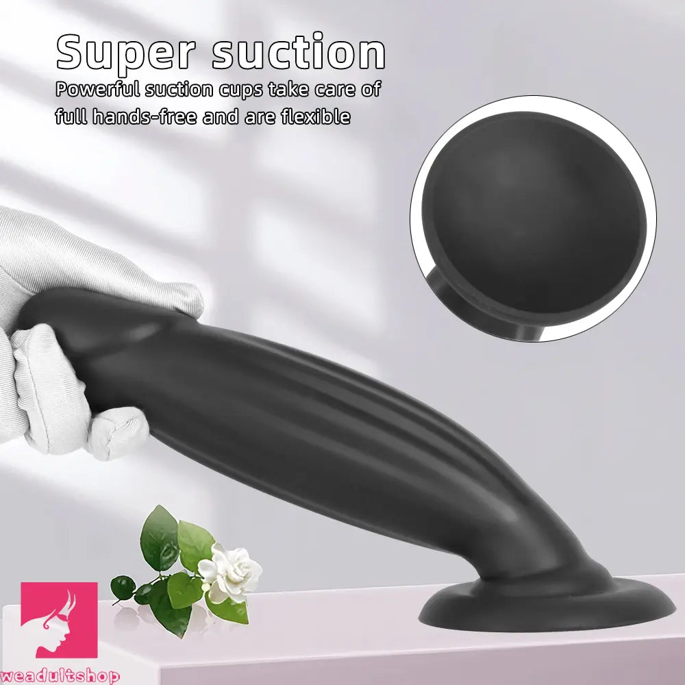 8.85in Eggless Female Masturbator Silicone Soft Dildo For Women Couples